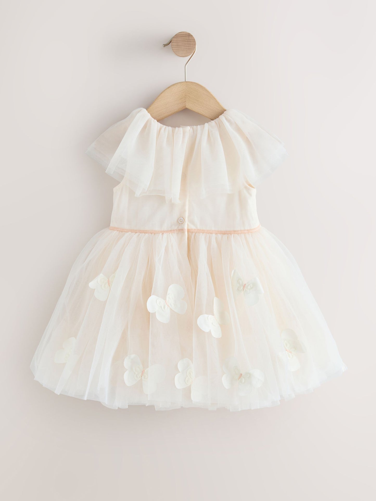 White Ruffle Collar Mesh Dress (3mths-7yrs) image 6