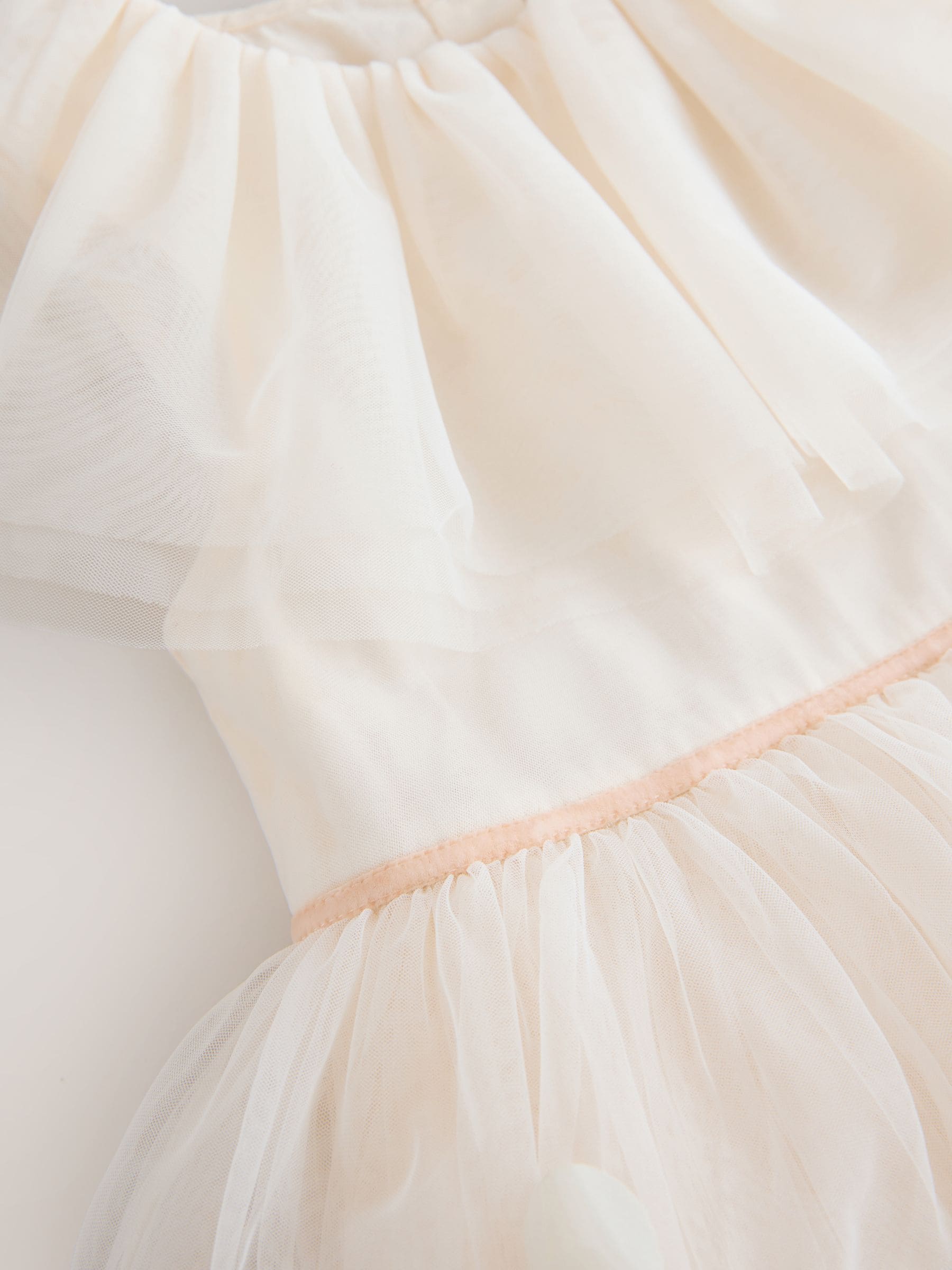 White Ruffle Collar Mesh Dress (3mths-7yrs) image 8