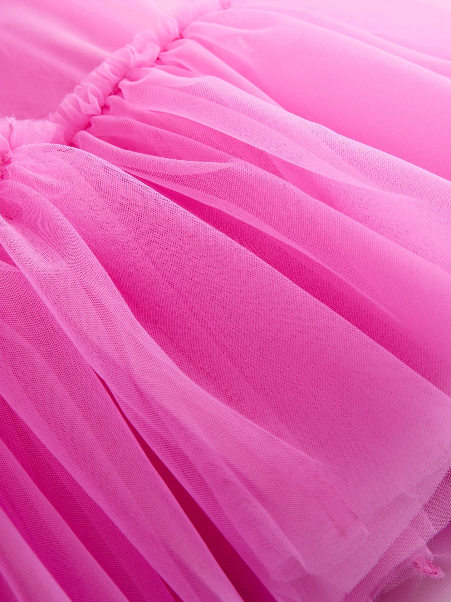 Bright Pink Bows Sleeveless Mesh Dress (3mths-7yrs) image 6