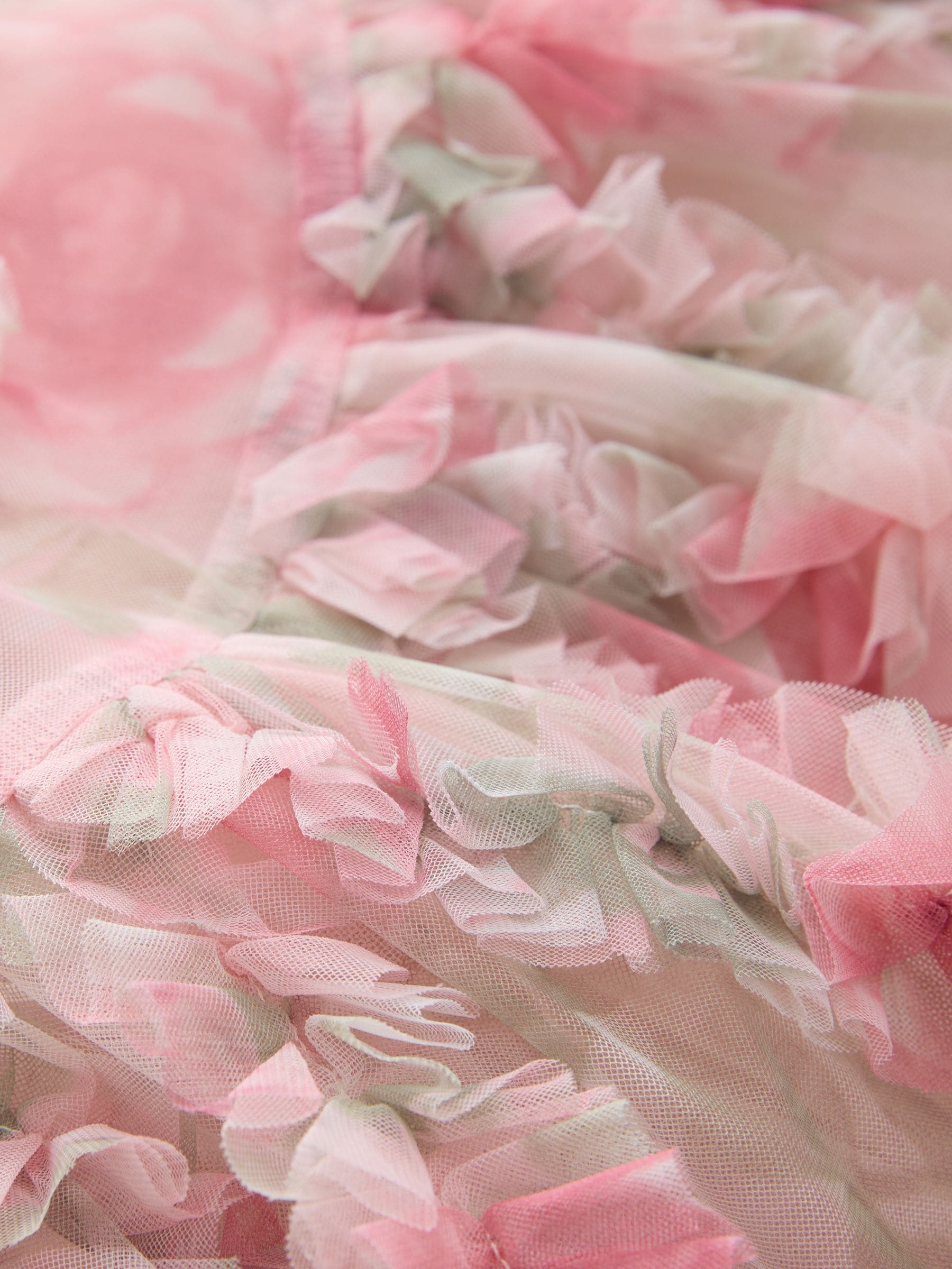 Pink Floral Sleeveless Mesh Dress (3mths-7yrs) image 7