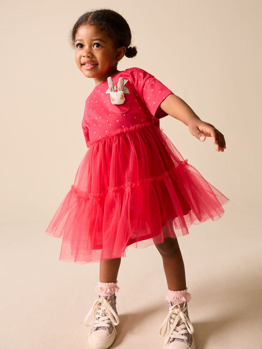 Red Bunny Tutu Skirt Dress (3mths-7yrs) image 2