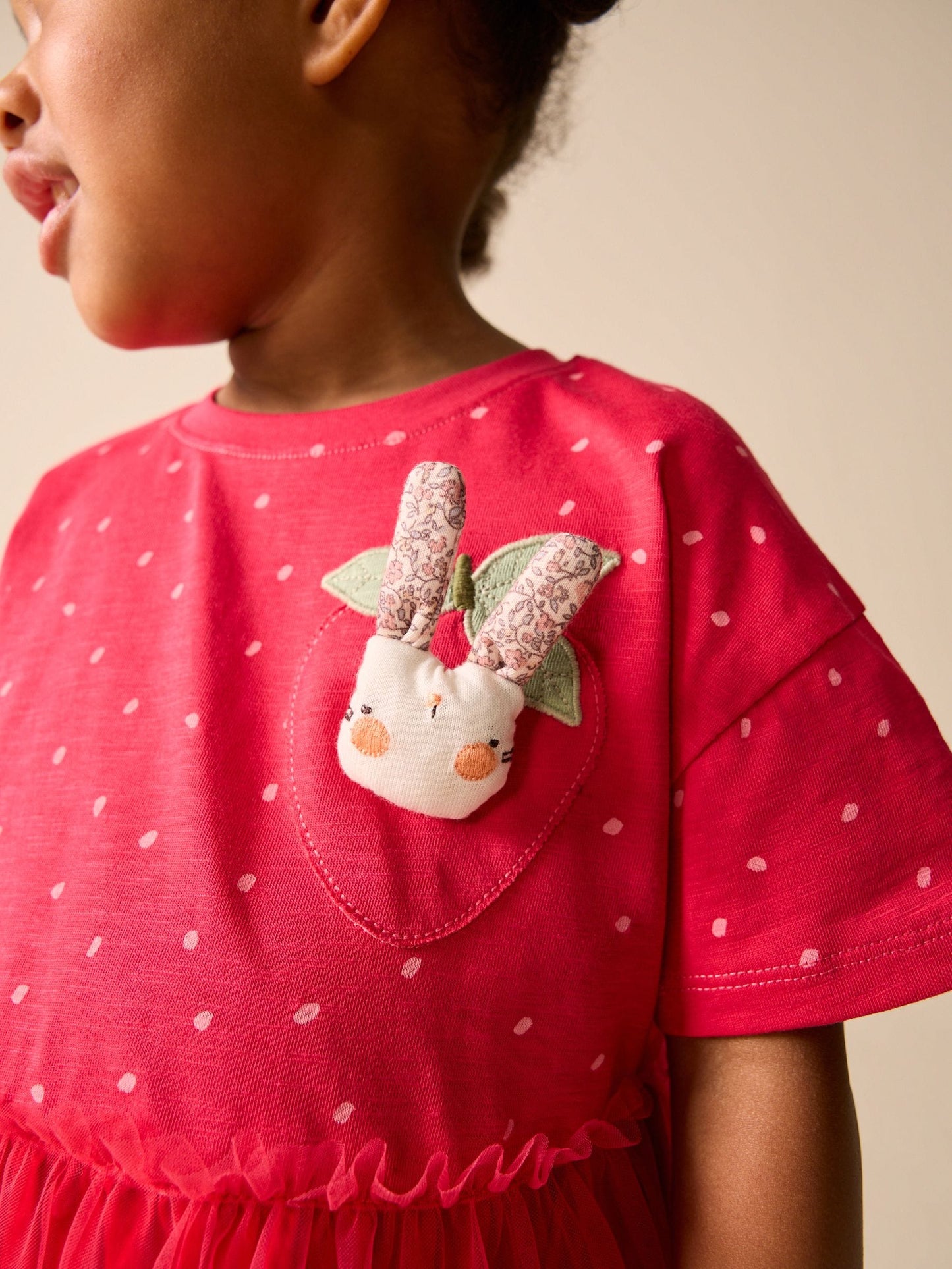 Red Bunny Tutu Skirt Dress (3mths-7yrs) image 4
