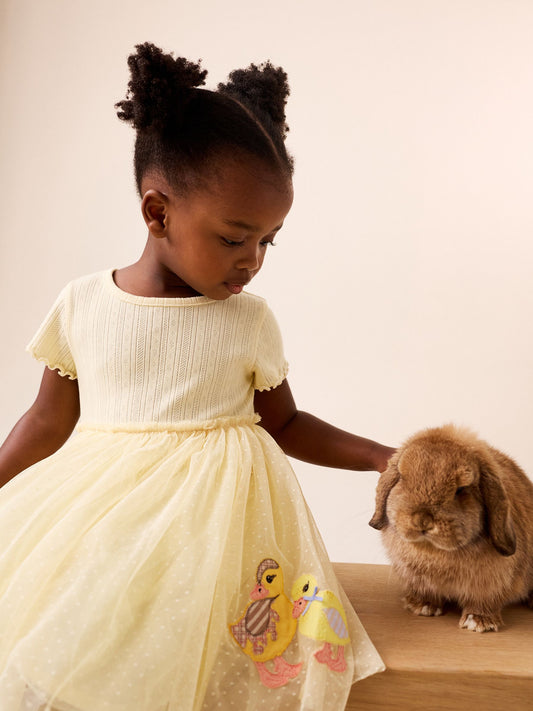 Yellow Duck Tutu Skirt Dress (3mths-7yrs) image 2