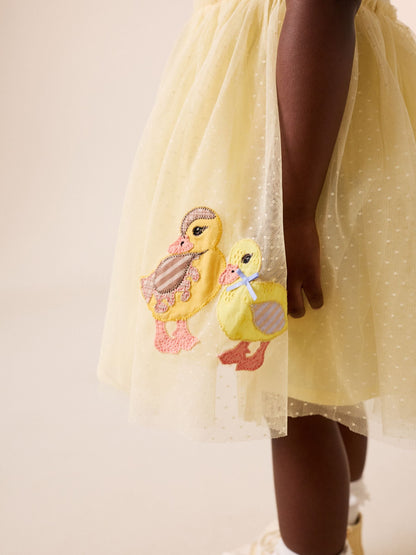 Yellow Duck Tutu Skirt Dress (3mths-7yrs) image 4