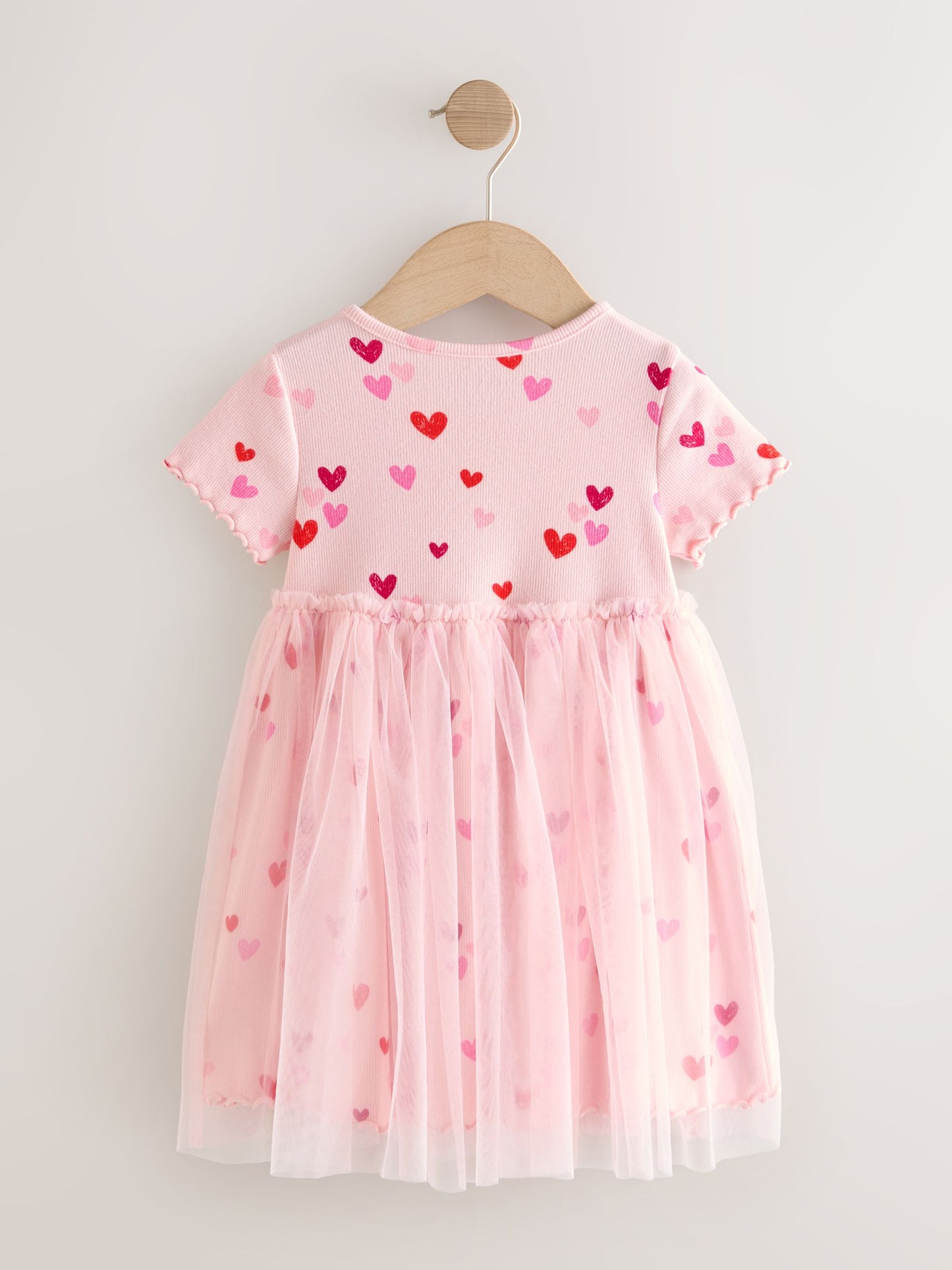 Pink Hearts Mesh Skirt Dress (3mths-7yrs) image 5