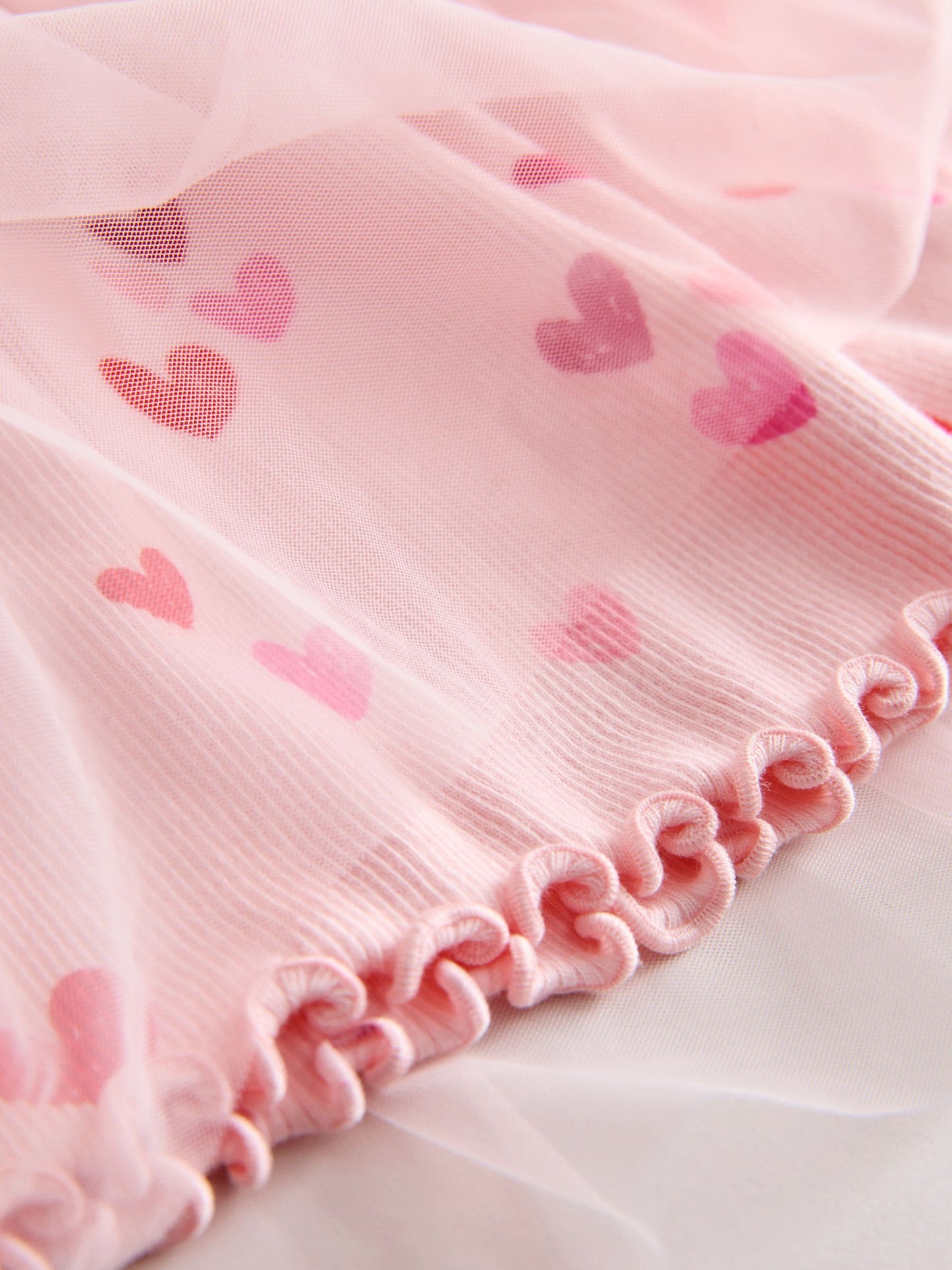 Pink Hearts Mesh Skirt Dress (3mths-7yrs) image 6