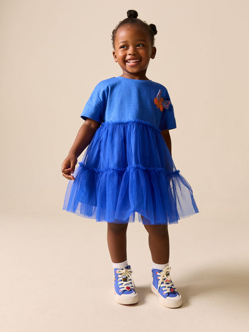 Blue Butterfly Tutu Skirt Dress (3mths-7yrs) image 1