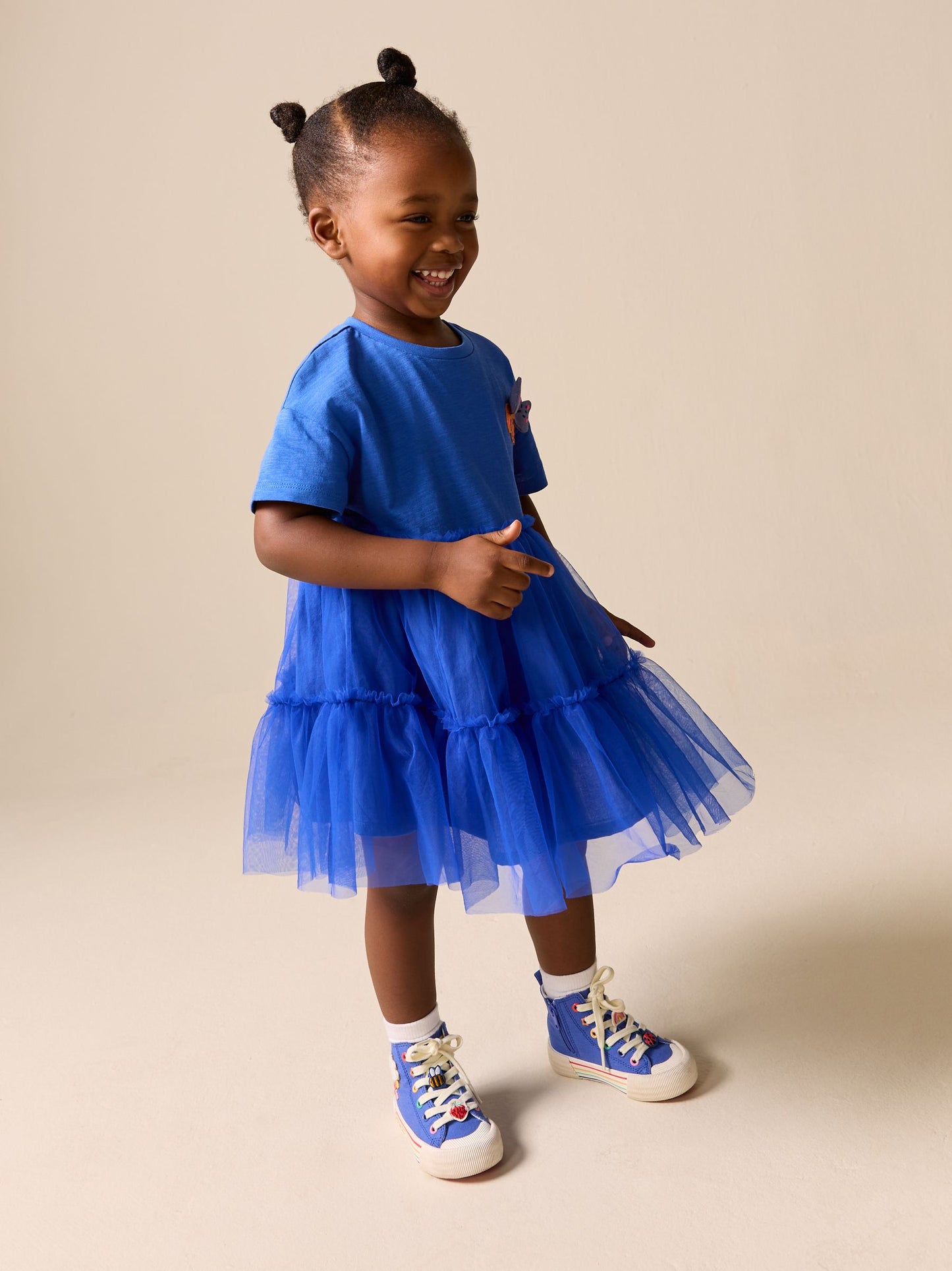 Blue Butterfly Tutu Skirt Dress (3mths-7yrs) image 2