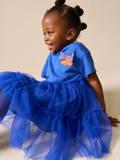 Blue Butterfly Tutu Skirt Dress (3mths-7yrs) image 3
