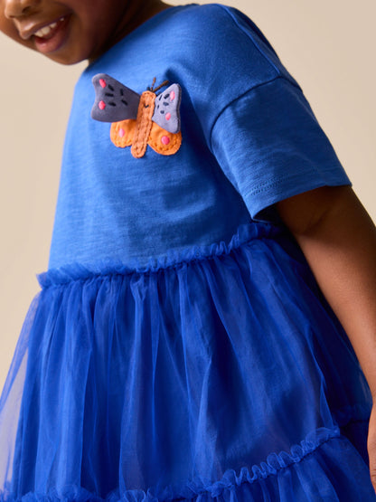 Blue Butterfly Tutu Skirt Dress (3mths-7yrs) image 5