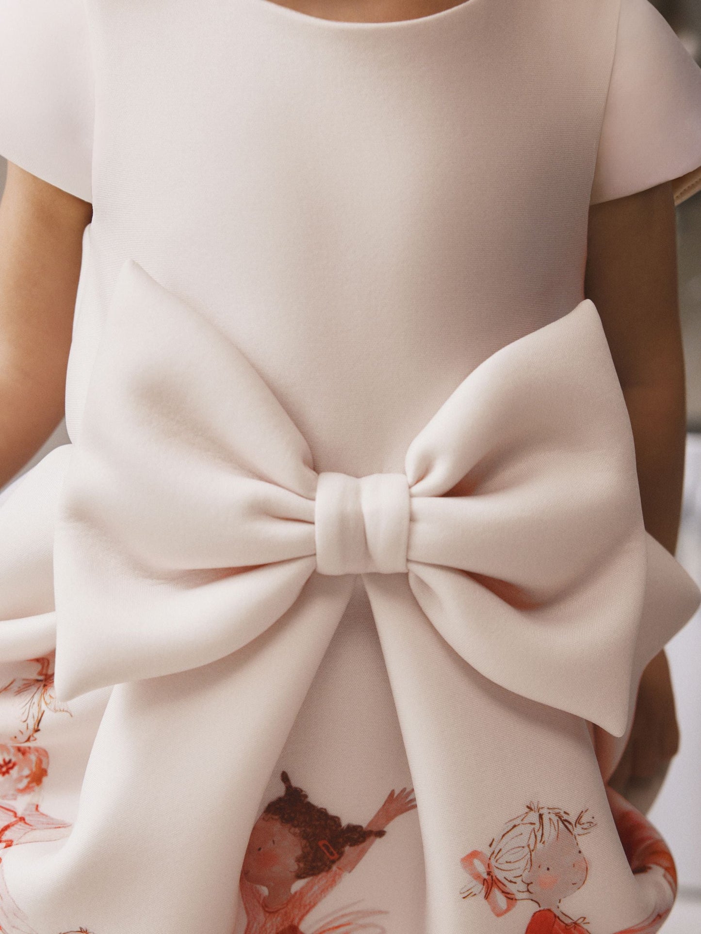 Ballet Pink Scuba Occasion Dress (3mths-7yrs) image 4