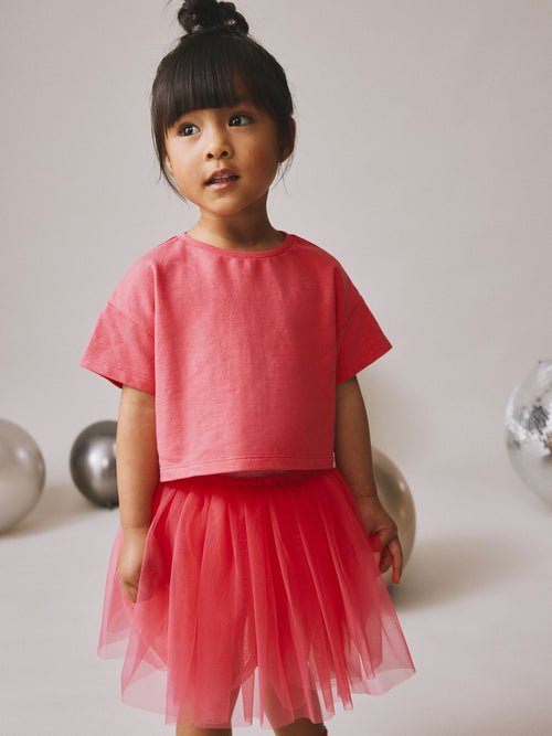 Dsiney Kidz - Berry Pink Top and Tutu Skirt Set (3mths-7yrs) image 1