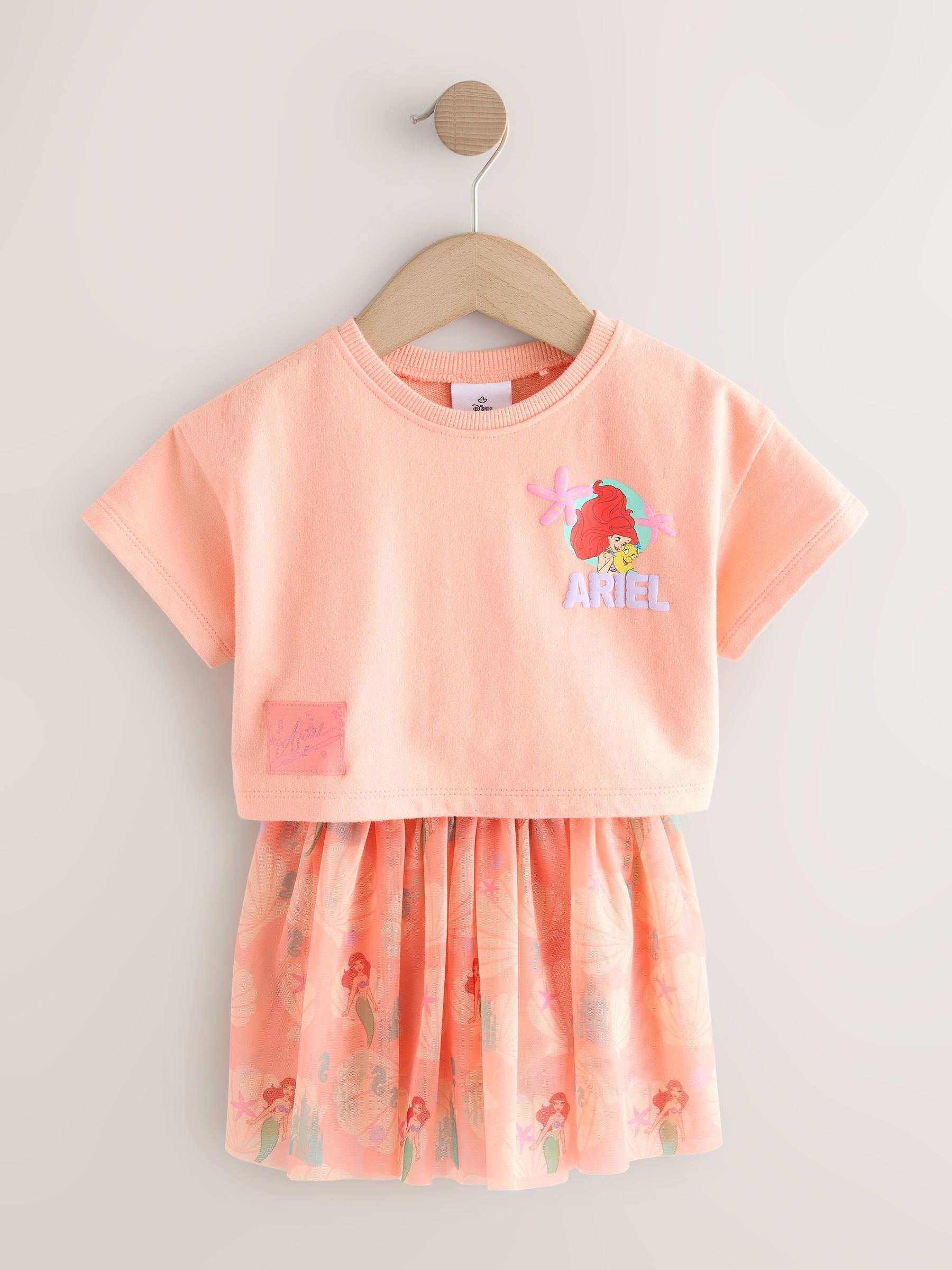 Coral Ariel Disney Top & Skirt Set (3mths-7yrs) image 6