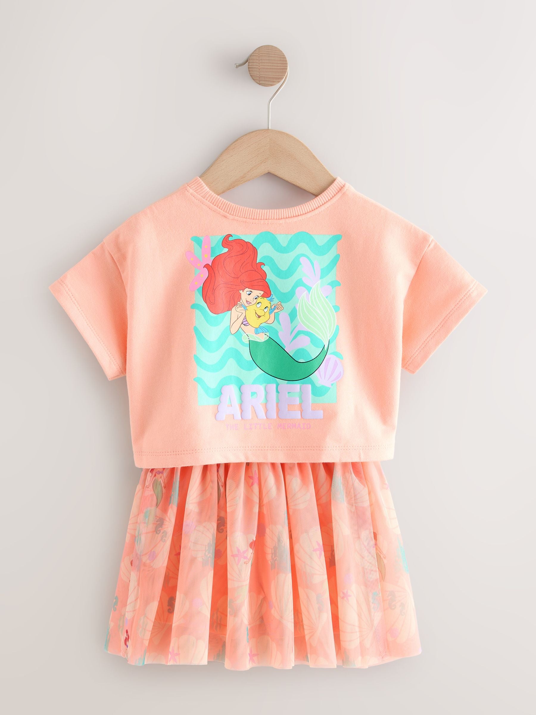 Coral Ariel Disney Top & Skirt Set (3mths-7yrs) image 7
