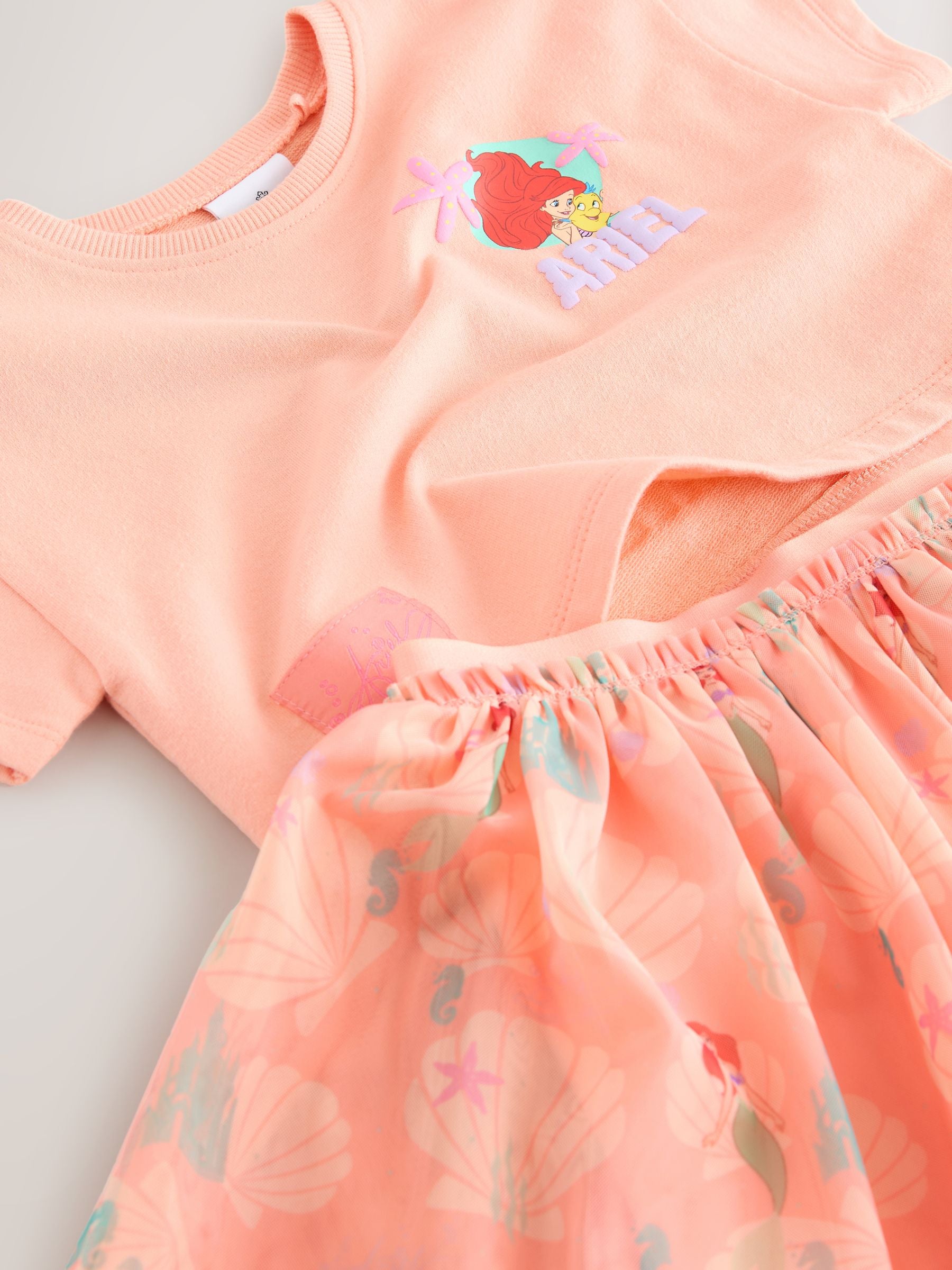 Coral Ariel Disney Top & Skirt Set (3mths-7yrs) image 9