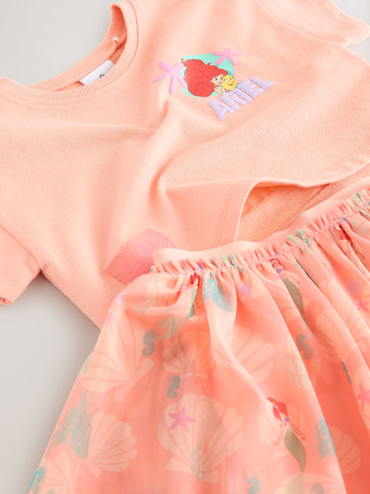 Coral Ariel Disney Top & Skirt Set (3mths-7yrs) image 9