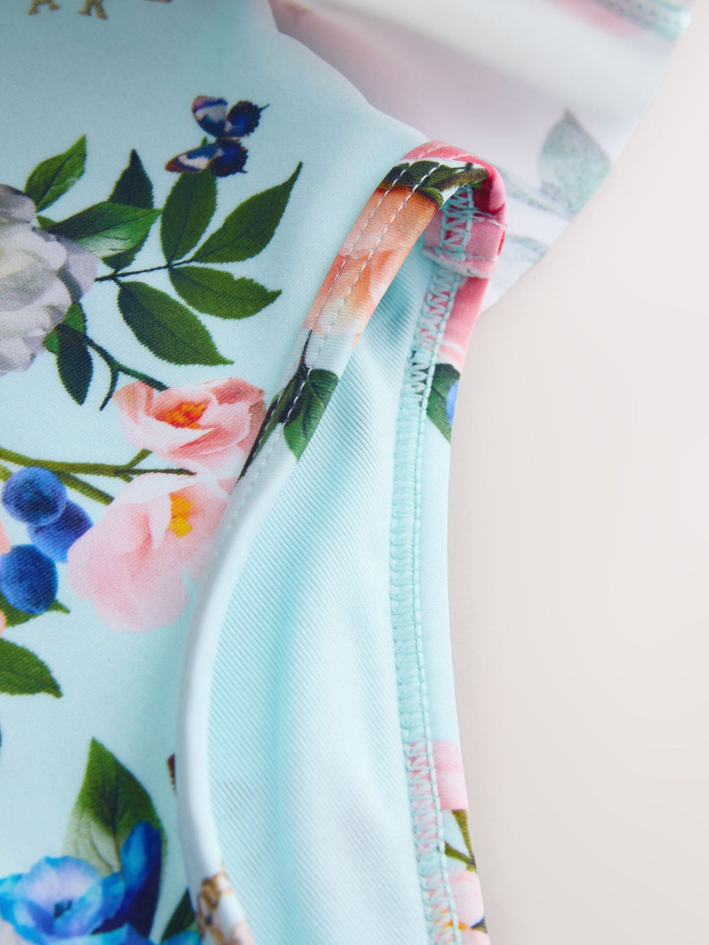 Dsiney Kidz - Baker by Ted Baker Mint Green Long Sleeve Peplum Frill Swimsuit image 4