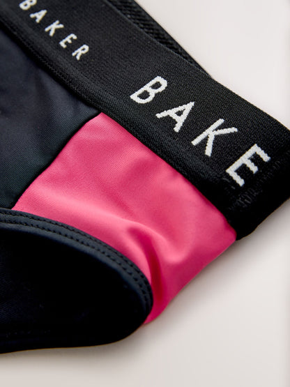 Dsiney Kidz - Baker by Ted Baker 2 Piece Colour Block Black Bikini Set image 4