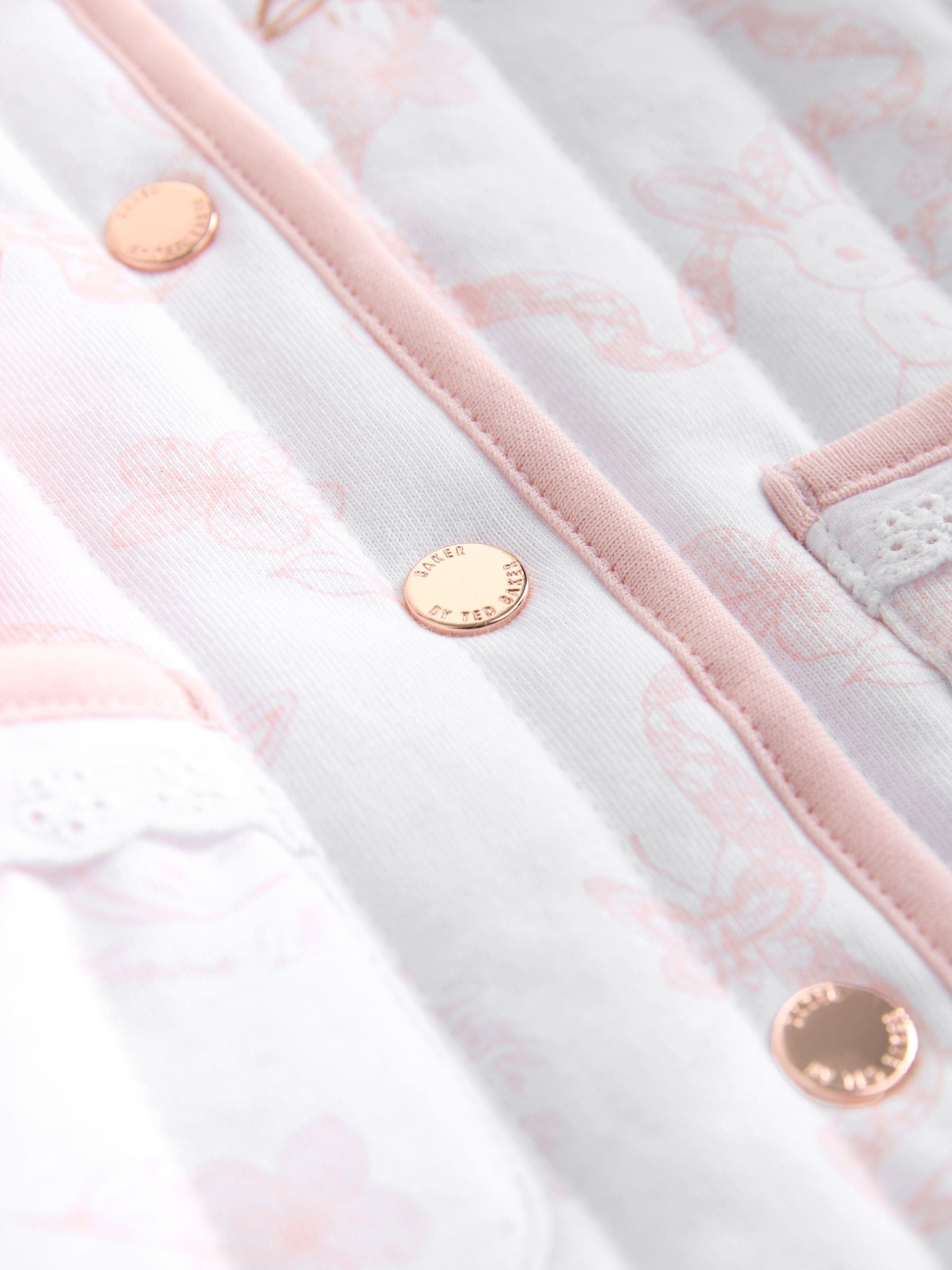 Baker by Ted Baker White Bunny Print Quilted Jacket image 3