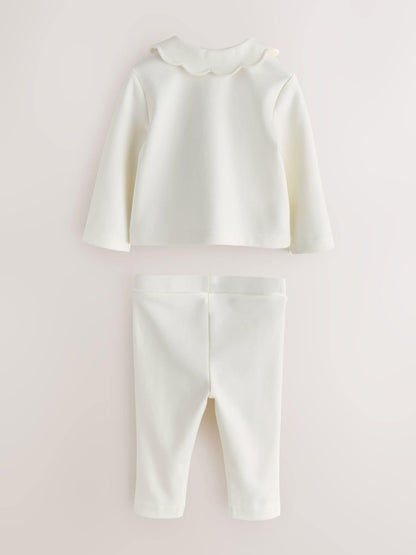 Baker by Ted Baker 2 Piece Scallop Edge Jacket & Leggings Ponte Set image 2