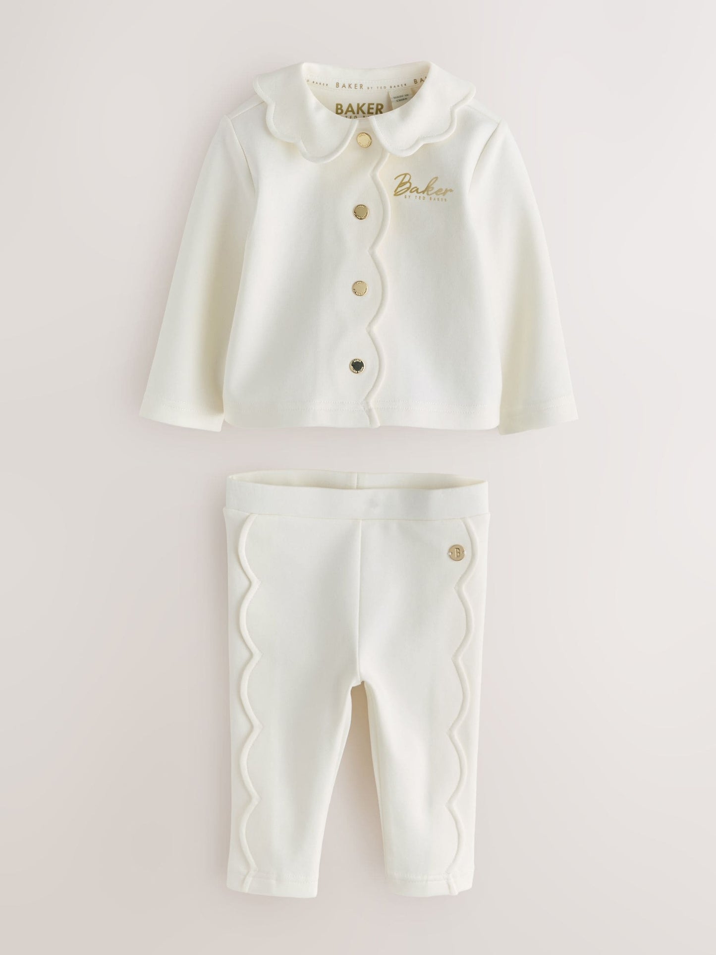 Baker by Ted Baker 2 Piece Scallop Edge Jacket & Leggings Ponte Set image 1