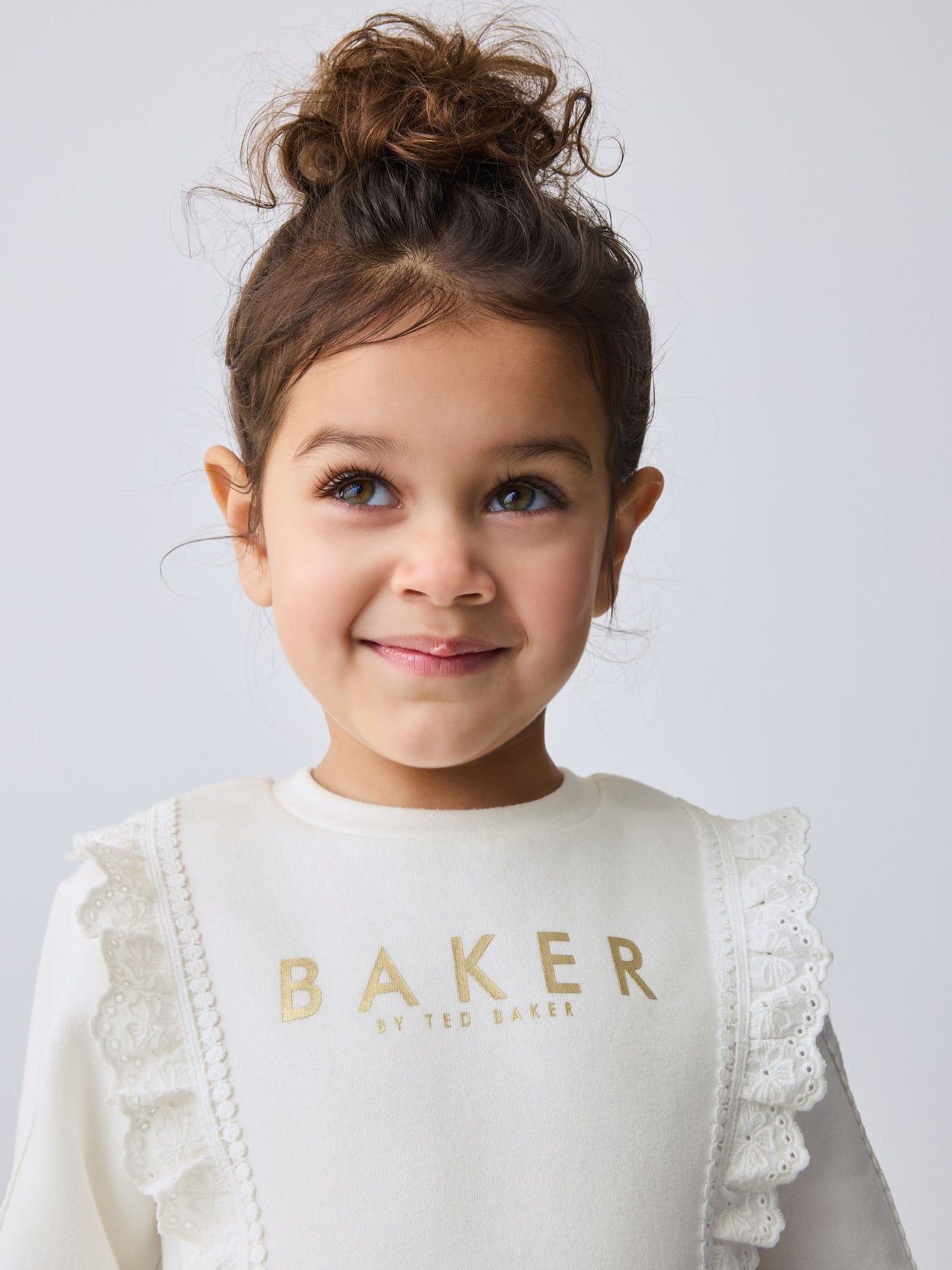 Baker by Ted Baker Cream 2 Piece Lace Trim Sweater & Joggers Set image 3