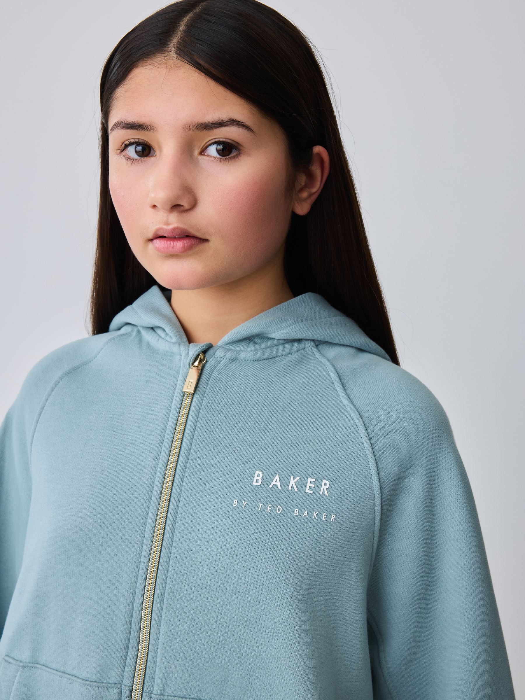 Baker by Ted Baker 3 Piece Blue Vest Hoodie & Wide Leg Joggers Set image 9