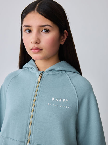Baker by Ted Baker 3 Piece Blue Vest Hoodie & Wide Leg Joggers Set image 9