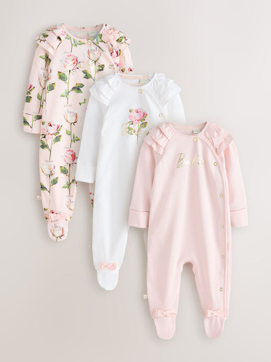 Baker by Ted Baker 3 Pack Sleepsuits image 1