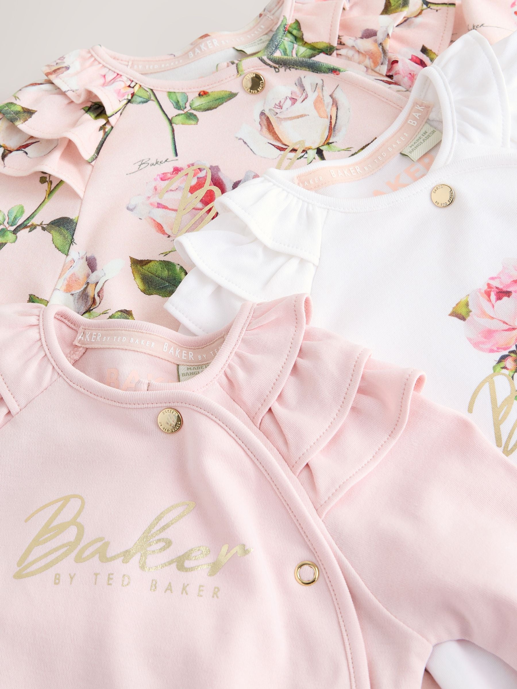 Baker by Ted Baker 3 Pack Sleepsuits image 6