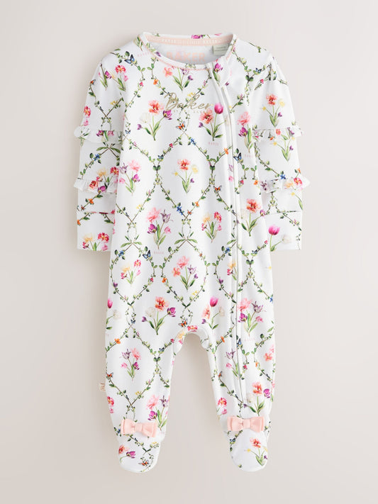 Baker by Ted Baker 3 Pack Sleepsuits image 2