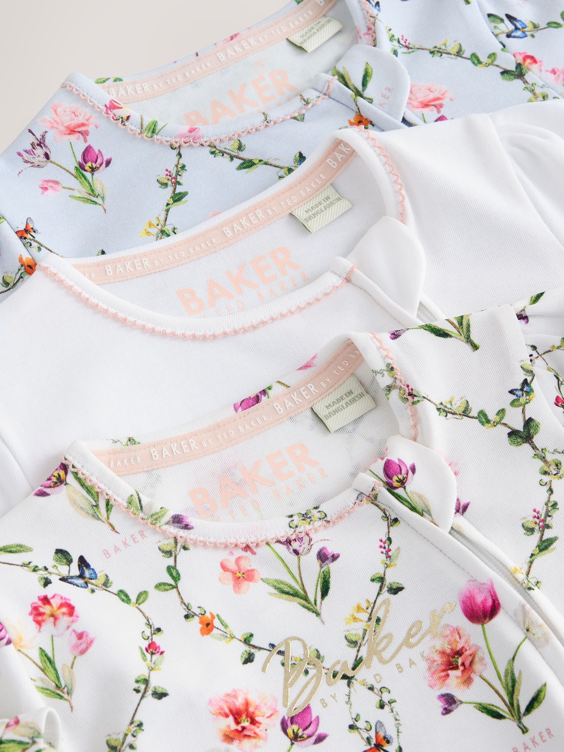 Baker by Ted Baker 3 Pack Sleepsuits image 6