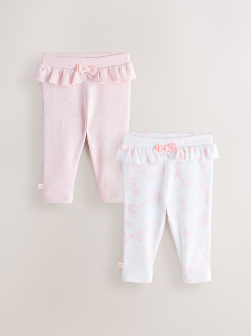 Baker by Ted Baker 2 Pack Pointelle Layette Leggings image 1