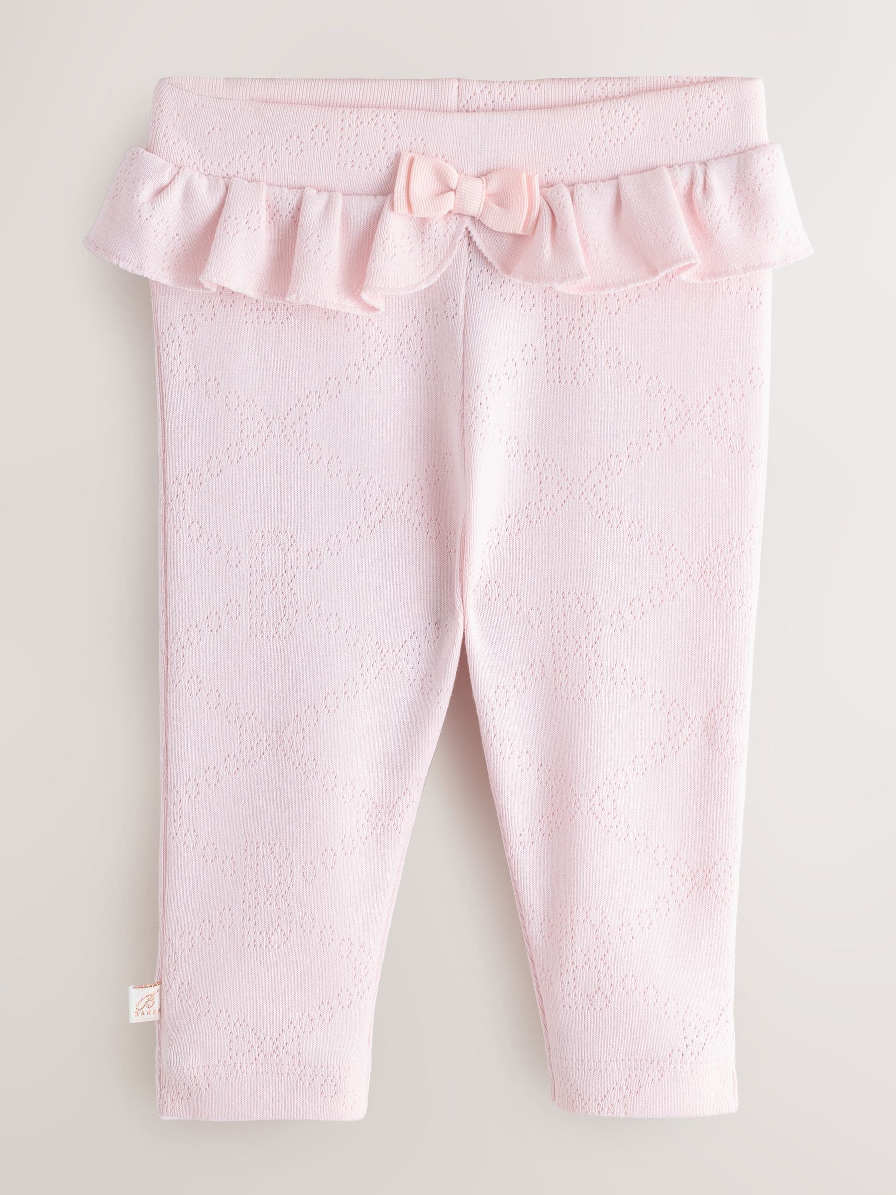 Baker by Ted Baker 2 Pack Pointelle Layette Leggings image 2