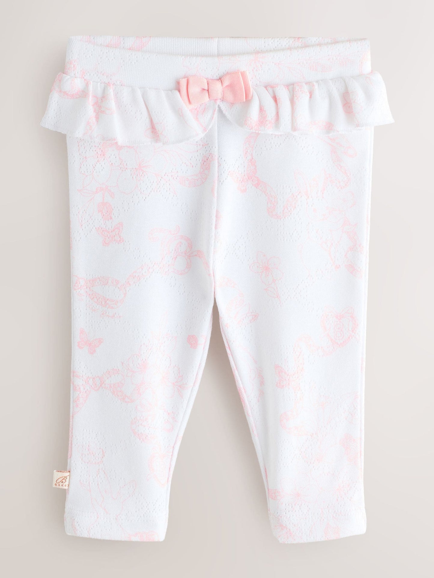 Baker by Ted Baker 2 Pack Pointelle Layette Leggings image 3