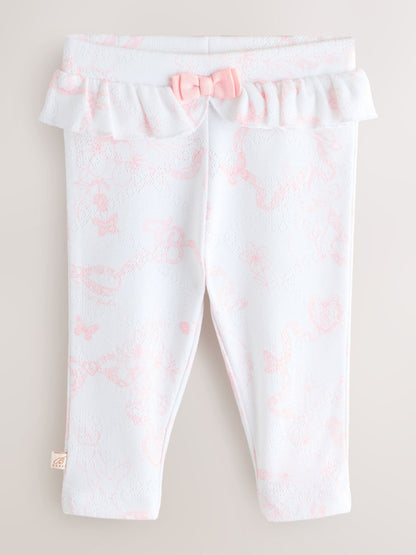 Baker by Ted Baker 2 Pack Pointelle Layette Leggings image 3