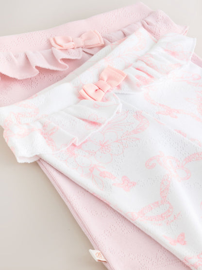 Baker by Ted Baker 2 Pack Pointelle Layette Leggings image 5
