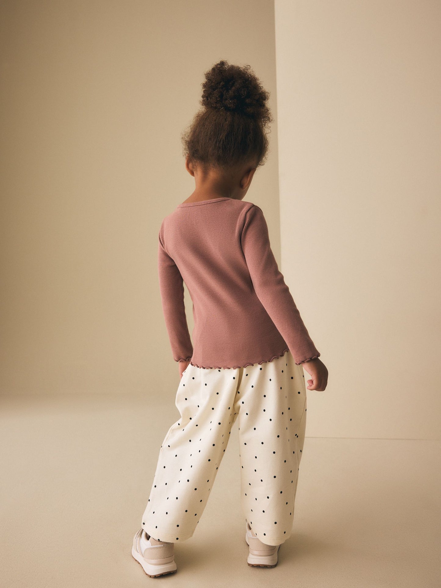 White Mono Spot Bears Embellished Barrel Trousers (3mths-7yrs) image 3