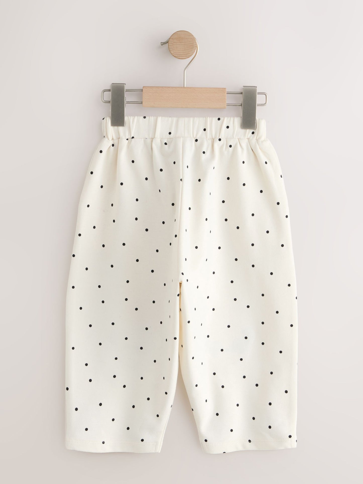 White Mono Spot Bears Embellished Barrel Trousers (3mths-7yrs) image 6