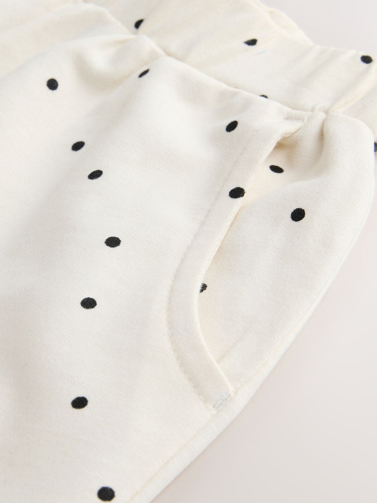 White Mono Spot Bears Embellished Barrel Trousers (3mths-7yrs) image 7