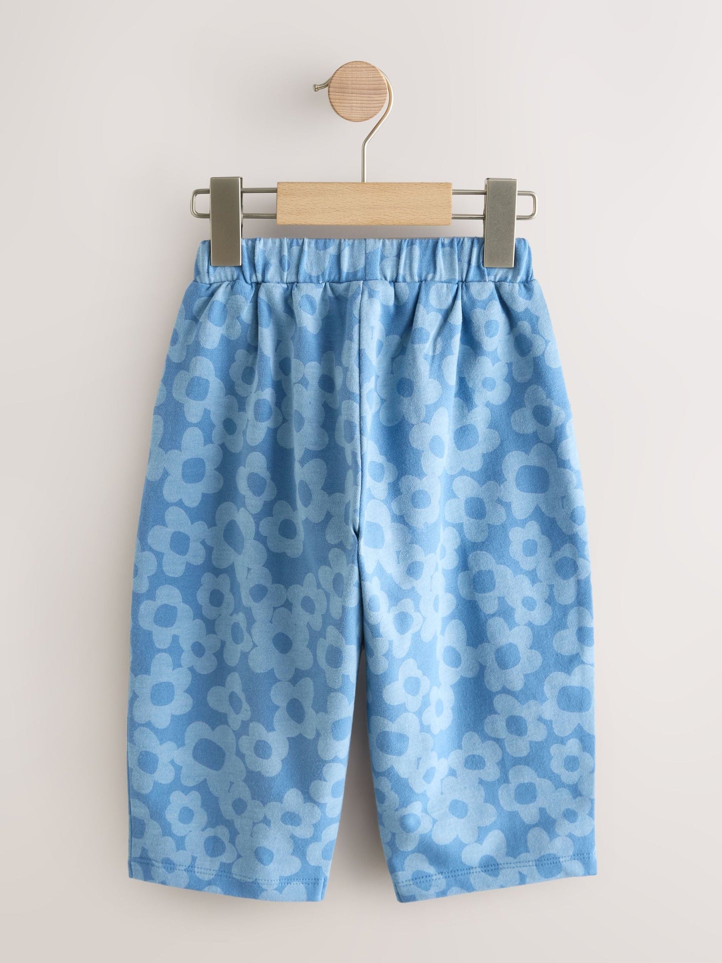 Blue Flower Embellished Barrel Trousers (3mths-7yrs) image 5