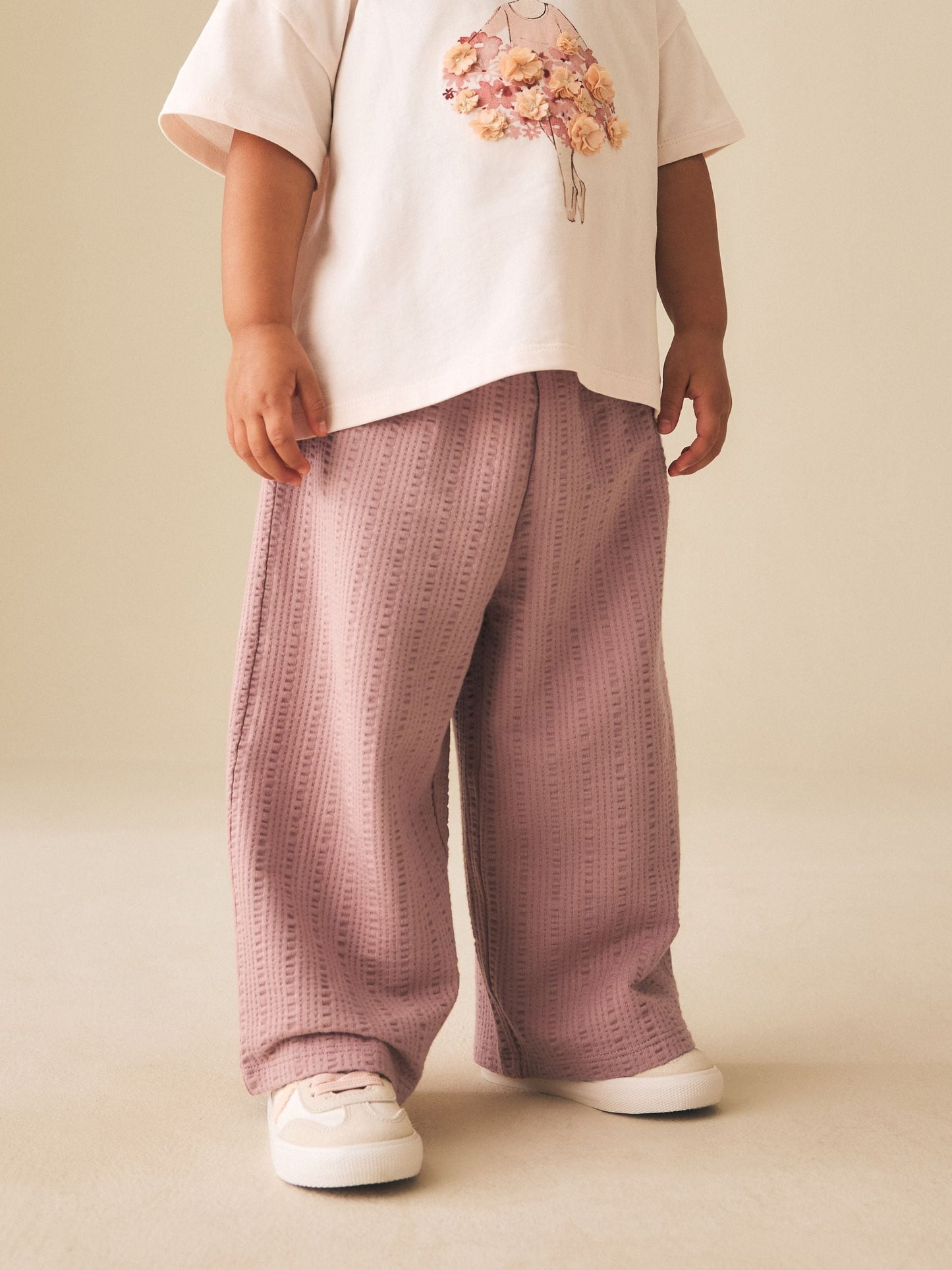 Brown Wide Leg Trousers (3mths-7yrs) image 2
