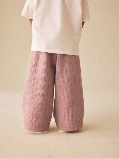 Brown Wide Leg Trousers (3mths-7yrs) image 3