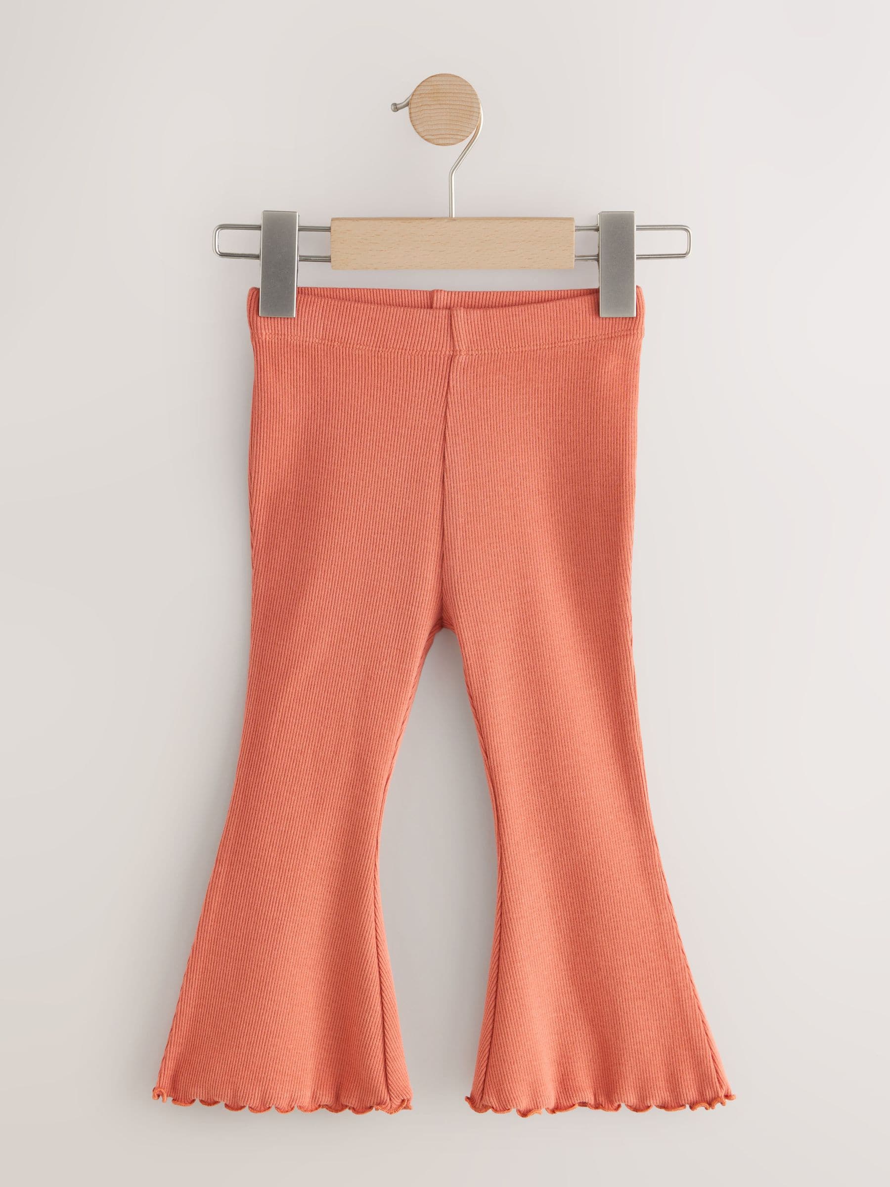 Orange Brown Rib Flare Leggings (3mths-7yrs) image 5