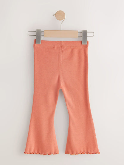 Orange Brown Rib Flare Leggings (3mths-7yrs) image 6