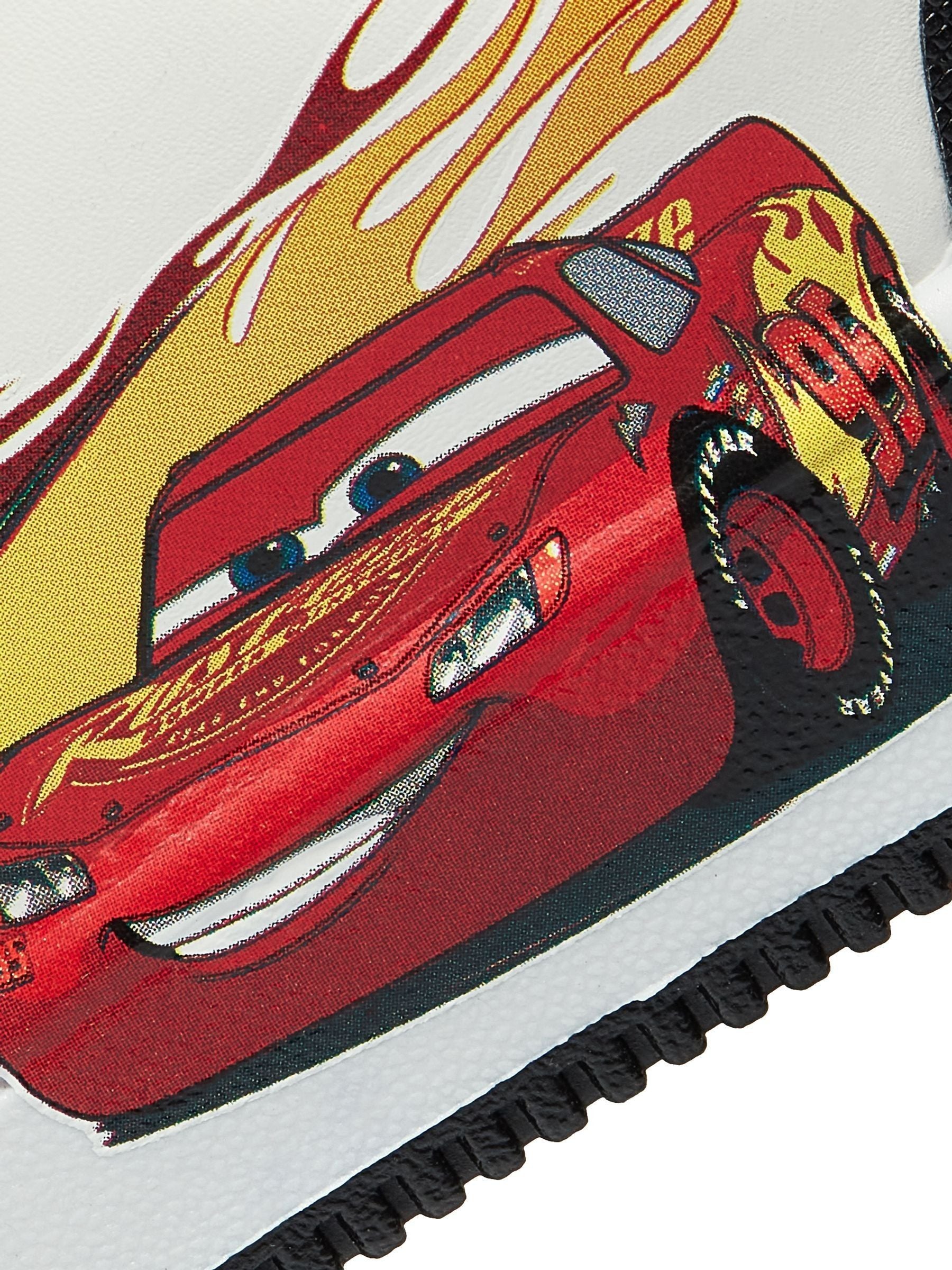 Character White Disney Cars Low Top Trainers image 3