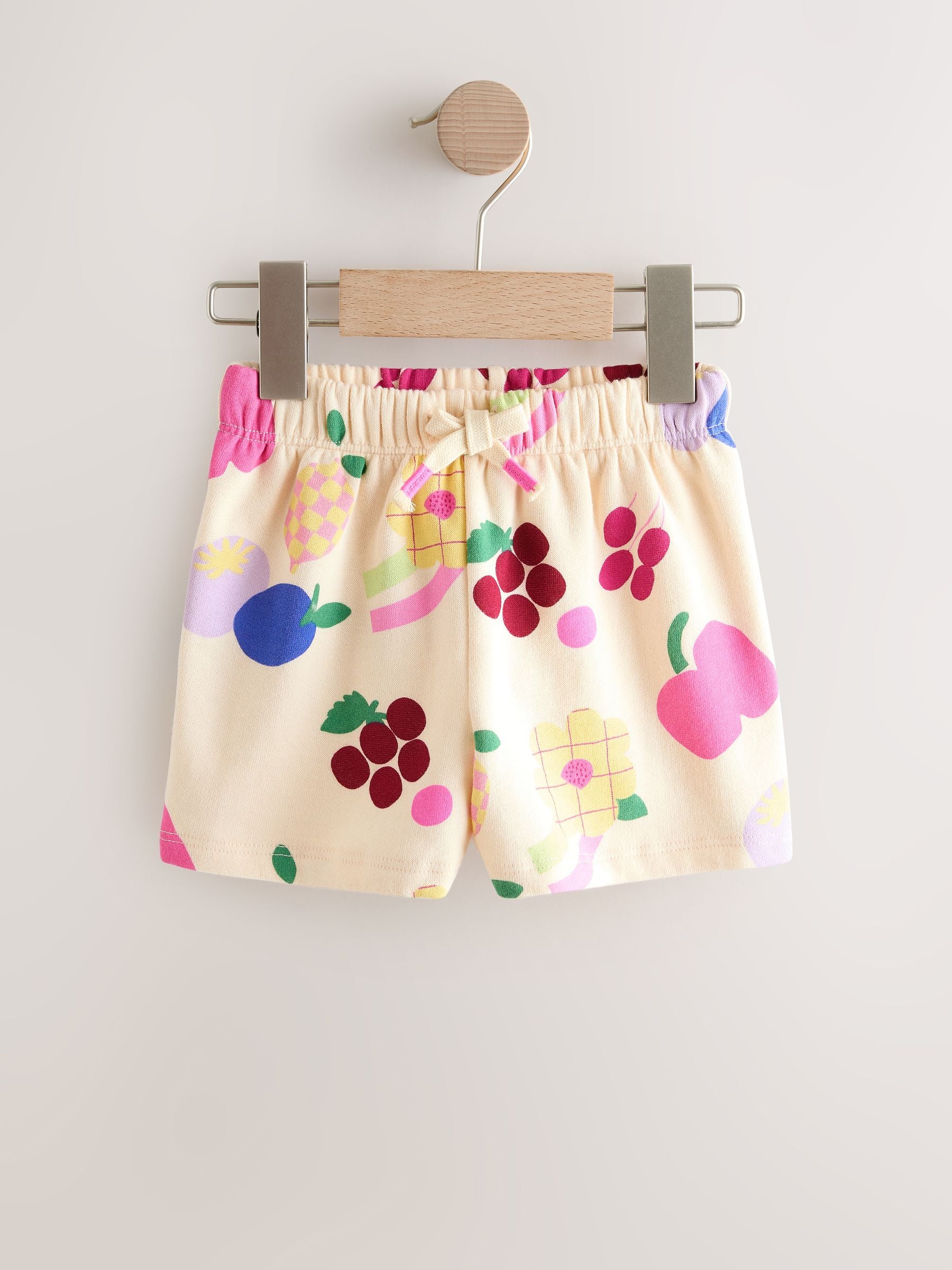 Cream Fruit Sweat Shorts (3mths-7yrs) image 5