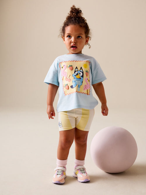 Blue Bluey Short Sleeve Top and Shorts Set (12mths-7yrs) image 1