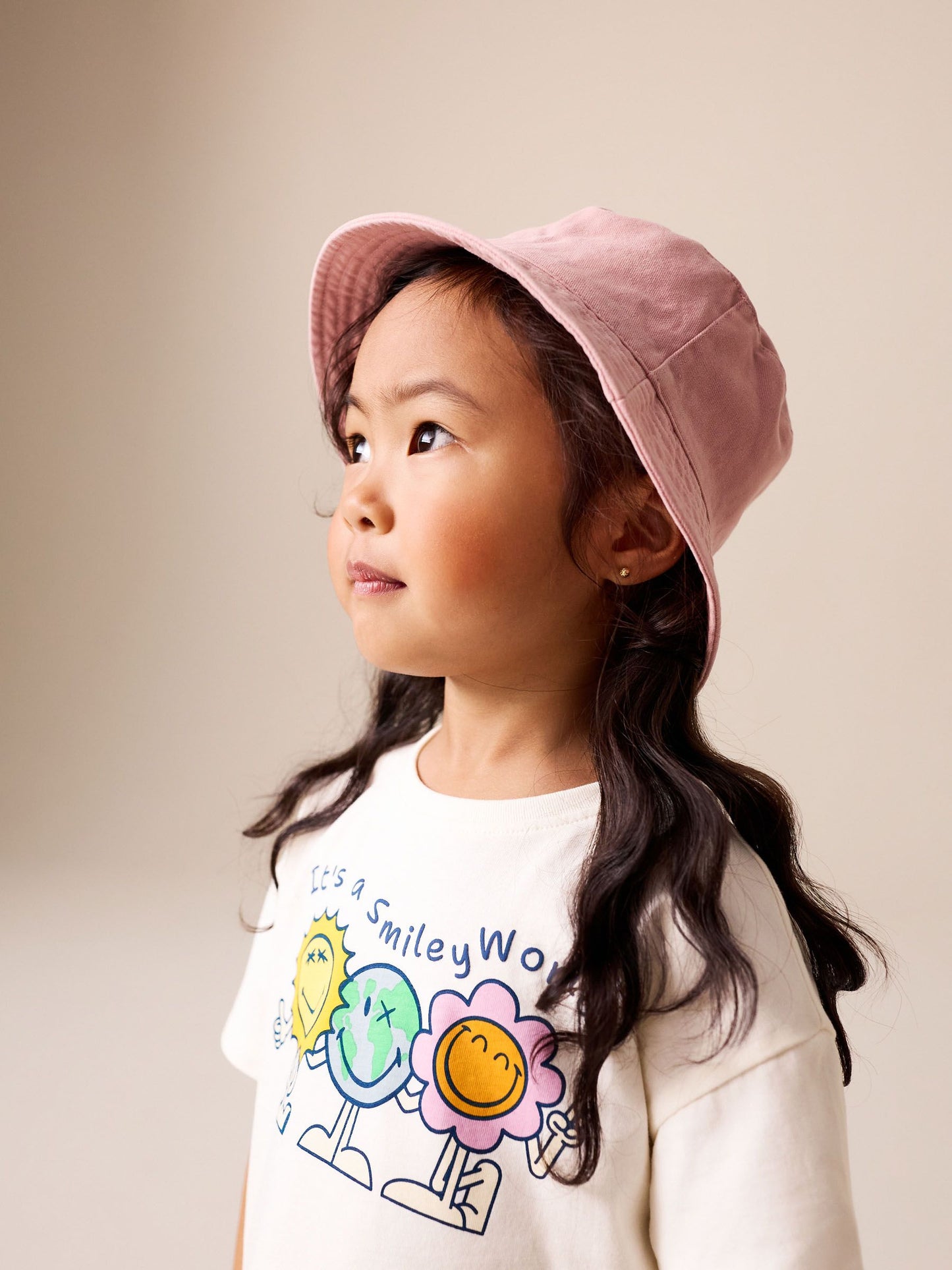 Ecru White Smiley World Short Sleeve Top and Barrel Trousers Set (3mths-7yrs) image 4