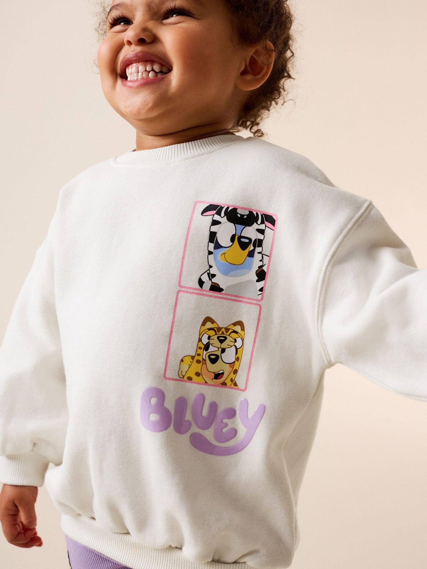 Cream Bluey Shorts Set (12mths-7yrs) image 3